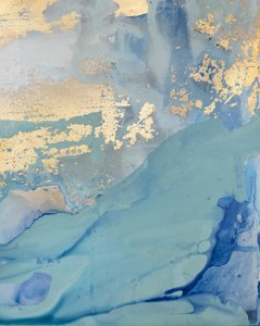 Golden Wavescape by Julia Contacessi
