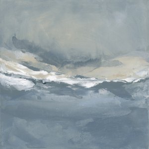 Serene Rolling Waves Beneath a Tranquil Sky