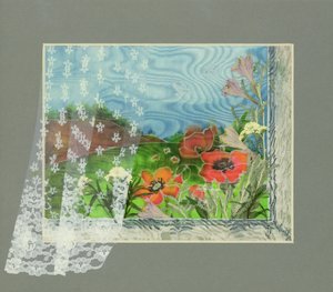 Poppies in a Country Landscape by Julia Gibson
