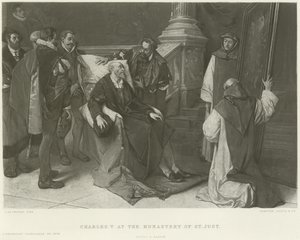 Charles V at the Monastery of St Just by Juliaan de Vriendt