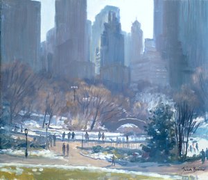 Winter in Central Park, New York, 1997