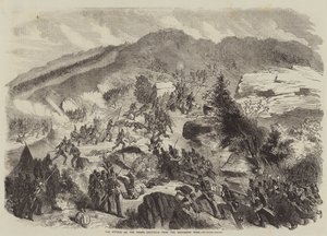 The Attack on the Redan, sketched from the Woronzow Road by Julian Portch