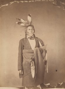 Hin-han-du-ta, The Red Owl, a Chief of the Mde-wa-kan-ton Sioux, 1858 by Julian Vannerson