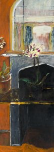Interior with Orchid by Julie Held