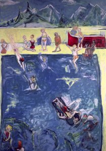 Swimmers in Wengen by Julie Held
