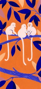 Colorful Tree Monkeys by Julie Lesouef