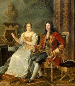 King of France Louis XIV with Madame de Maintenon (Detail)