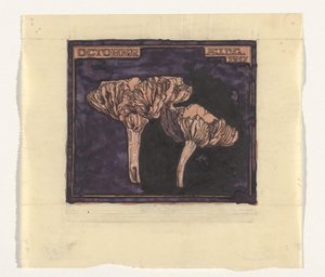Mushrooms (title on object) by Julie de Graag (signed by artist)
