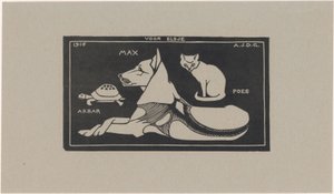 Akbar, Max, Cat by Julie de Graag