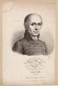 Institut Royal de France. Académie des Beaux-Arts. (Architecture.) Percier, (Charles.) Member of the Legion of Honor. Born in Paris, August 22, 1764 - Elected in 1811.