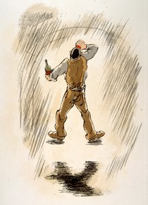 Humorous Wine Illustration
