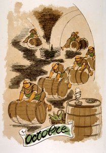 Humorous Wine Illustration