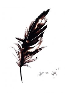 Elegant Feather Study by Julija Belickienė