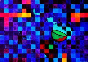 Vibrant Geometric Bowl
