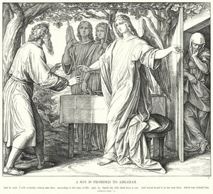 A Son is Promised to Abraham by Julius (after) Schnorr von Carolsfeld