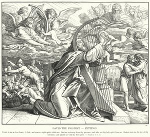 David the Psalmist, Petition by Julius (after) Schnorr von Carolsfeld