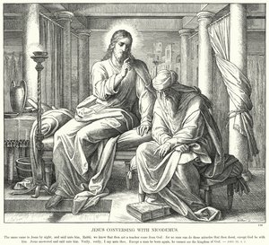 Jesus Conversing with Nicodemus by Julius (after) Schnorr von Carolsfeld