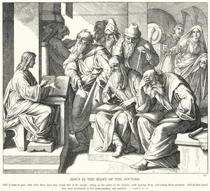 Jesus in the Midst of the Doctors by Julius (after) Schnorr von Carolsfeld