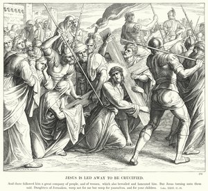 Jesus is Led Away to be Crucified by Julius (after) Schnorr von Carolsfeld