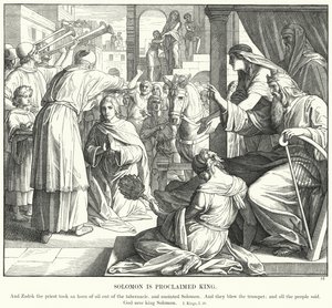 Solomon is Proclaimed King by Julius (after) Schnorr von Carolsfeld