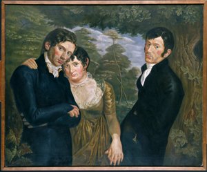 Copy of We Three by Philipp Otto Runge by Julius August Friedrich Theodor von Ehren