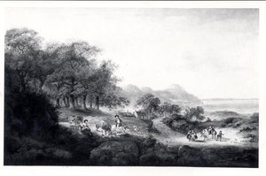 Distant View of Anglesea by Julius Caesar Ibbetson