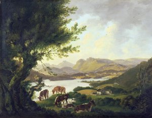Lake Windemere by Julius Caesar Ibbetson