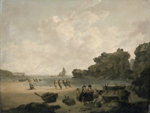 The Stack Rock by Julius Caesar Ibbetson