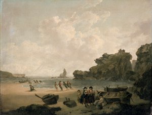 The Stack Rock by Julius Caesar Ibbetson