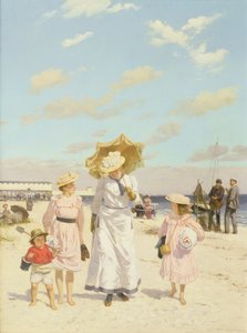 On the Sands, c.1900