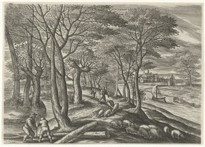 November, The Twelve Months (series title) by Julius Goltzius