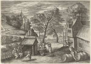 October by Julius Goltzius