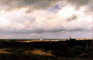 A Coastal View near the Hague by Julius Jacobus de Sande Bakhuizen