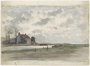 Canal with a Mill
