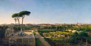 A View of Rome from the Aventine by Julius O. Montalant