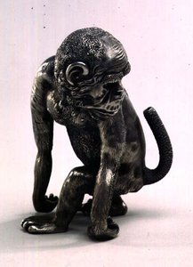 Figure of a Monkey Made for Faberge by Julius Rappoport
