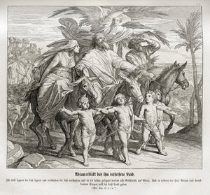 Abraham sees the land promised to him, Genesis by Julius Schnorr von Carolsfeld
