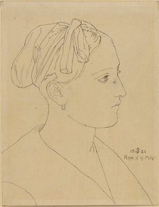 Bust of a Roman Woman - Vittoria Caldoni by Julius Schnorr von Carolsfeld