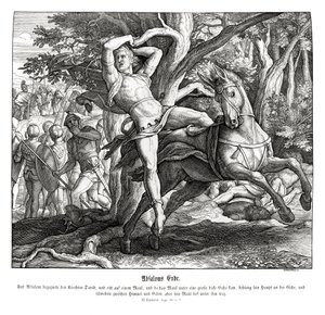 Death of Absalom, 2 Samuel by Julius Schnorr von Carolsfeld
