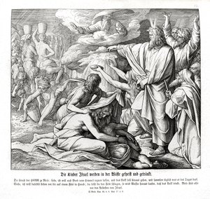 Israelites Receive Food in the Desert, Exodus
