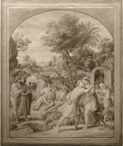 Jacob and Rachel at the Well by Julius Schnorr von Carolsfeld