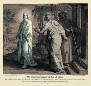 Jesus appears to two disciples, Gospel of Luke