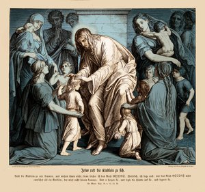 Jesus calls the children to him