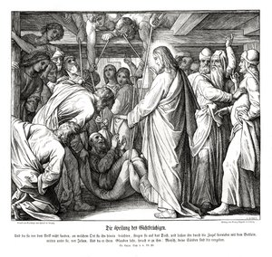 Jesus heals the paralyzed man, Gospel of Luke