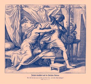Joseph Refuses to Lie with Potiphar by Julius Schnorr von Carolsfeld