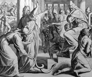 Moise and Aaron by Julius Schnorr von Carolsfeld