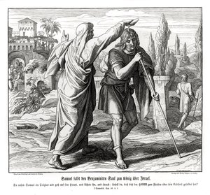 Samuel Anoints Saul as King of Israel