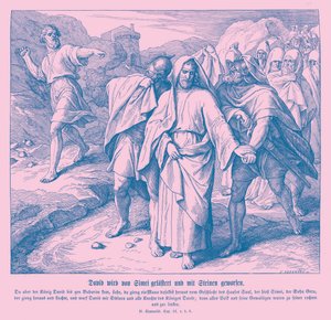 Shimei Curses and Throws Stones at David, 2 Samuel
