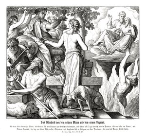 The rich man and the beggar Lazarus, Gospel of Luke