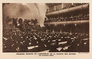 First Meeting of the Company of the United Nations in Geneva November 15 by Jullien F. H.